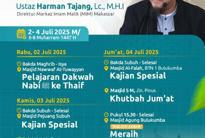 Wahdah Islamiyah Bulukumba Gelar Safari Dakwah 2025: Semarak Muharram dan Semangat Hijrah