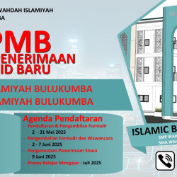 SPMB SMP DAN SMA WAHDAH ISLAMIYAH BULUKUMBA
